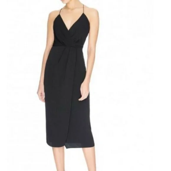 knee length dresses for ladies Green Ditsy Floral Avery Midi Dress